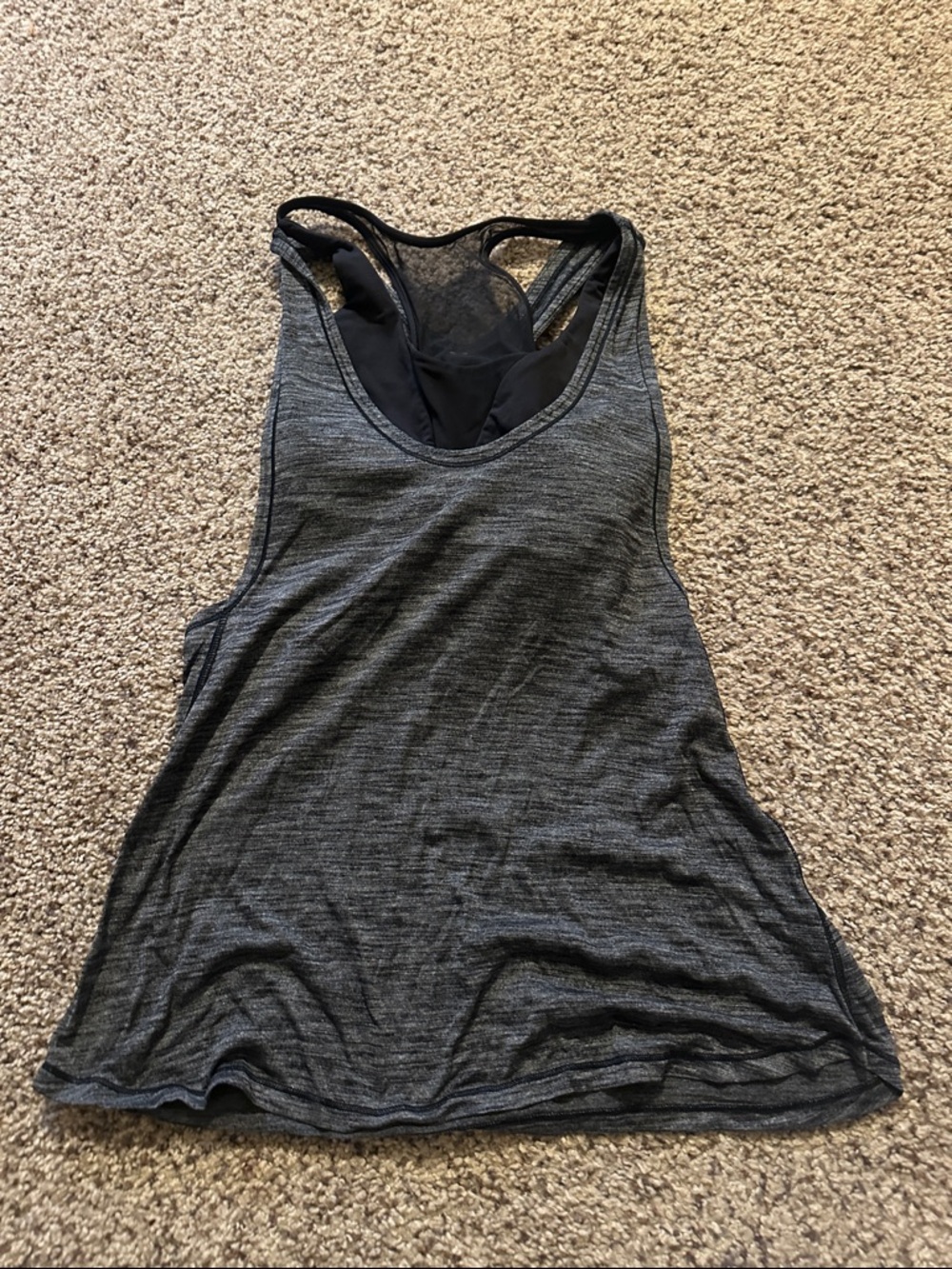 lululemon athletica Dark Gray Racerback Tank